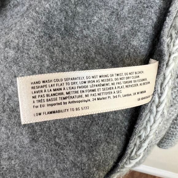 Anthropologie Saturday Sunday Open Cardigan Sweater Size Small in Gray - Picture 10 of 12